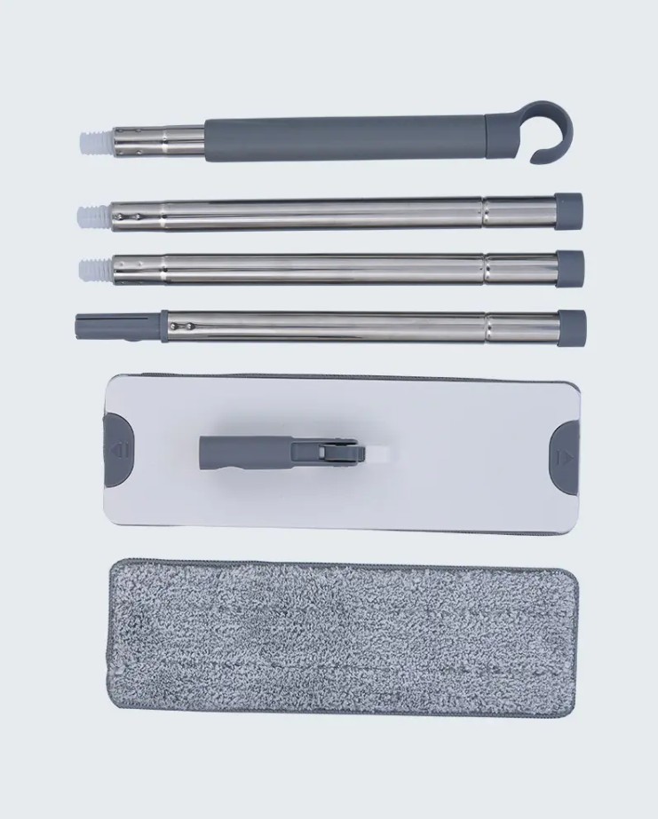 Bạn sử dụng bộ xô và cây lau nhà phẳng như thế nào?